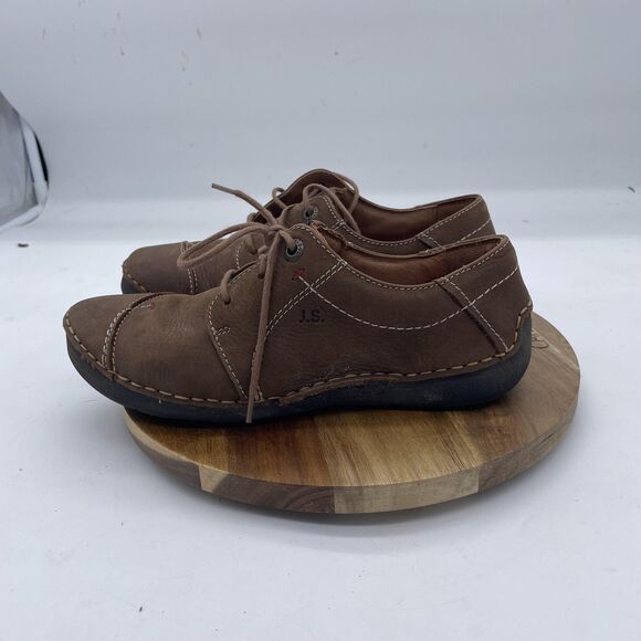 Josef Seibel Fergey Oxfords Womens 6 Brown Leather Lace Up Comfort Walking Shoes - Picture 10 of 11